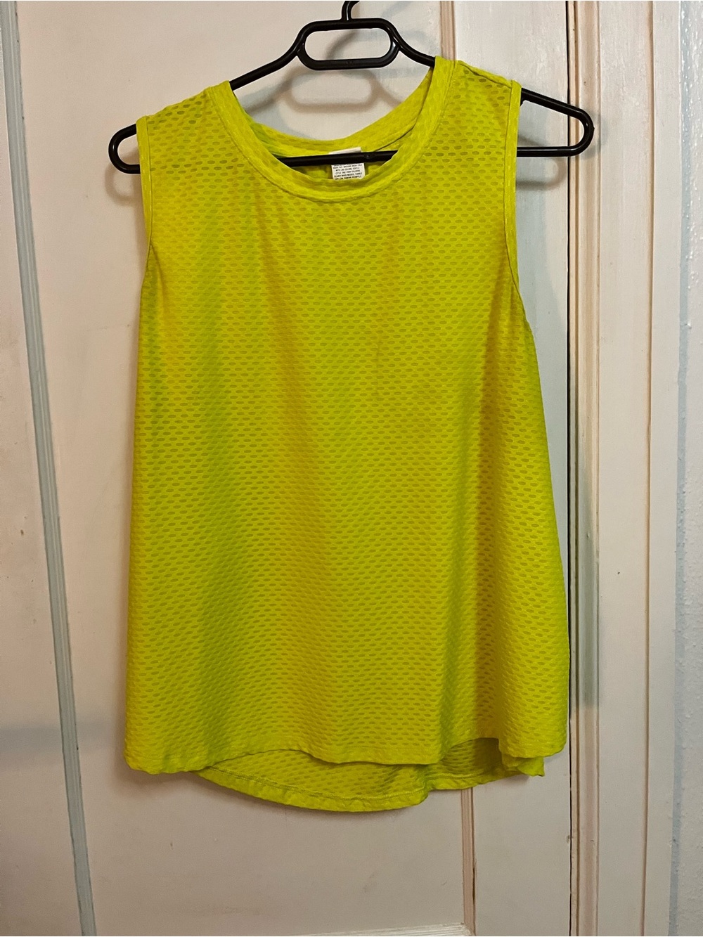 tek gear Neon Yellow Sleeveless Tank Top
